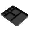 Metal RC Screw Tray Aluminium Alloy Screws Holder Plate RC Fixing Tools Organizer for 1 10 RC Model Toy Repair Black