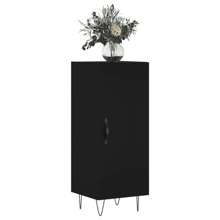 VidaXL Black Buffet 34.5x34x90 Cm Engineered Wood 828533