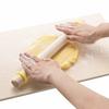 Kai Corporation KAI Scraper, Embossed White, and Rolling Pin Set with Ring, DL6288, Made in Japan, DL6311
