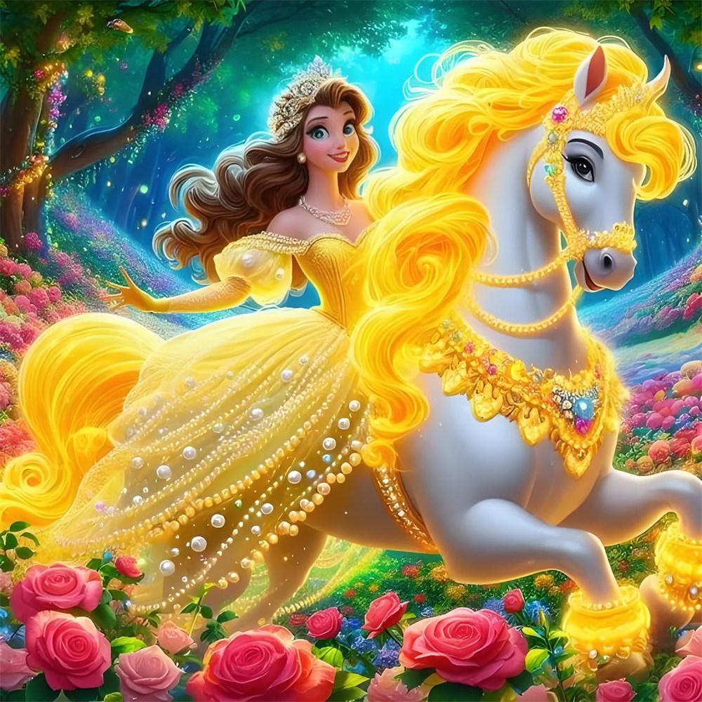 Disney 5D Алмазная живопись Красавица и Чудовище Вышивка крестом Мозаика Набор для украшения дома Наклейка на стену DIY Ручная работа Подарок