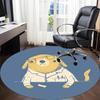 1pc Doggie Labcoat Office Round Area Rug, Under Office Chairs Bedroom Living Room Home Decor, Room Deco