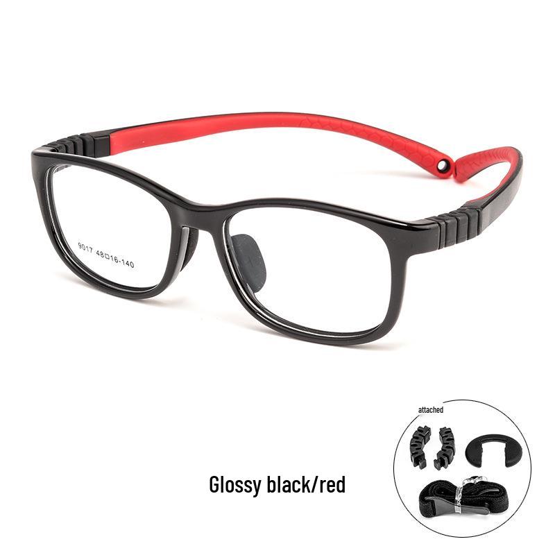 Сверхлегкая силиконовая детская оправа для очков 9017ET: Прочные оправы для близорукости для мальчиков и девочек