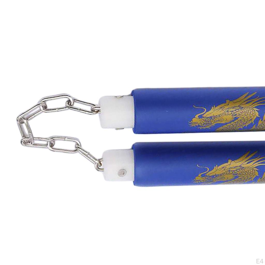 Пенные тренировочные нунчаки, китайские игрушки для занятий спортом, каратэ, красные