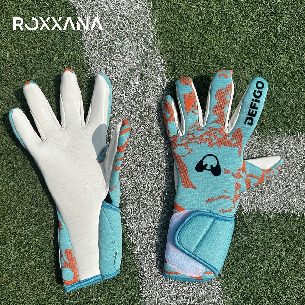 ROXXANA Экономичные латексные перчатки для вратаря Нескользящие, Прочные, Дышащие, Подходят Для Футбольных Тренировок И Матчей