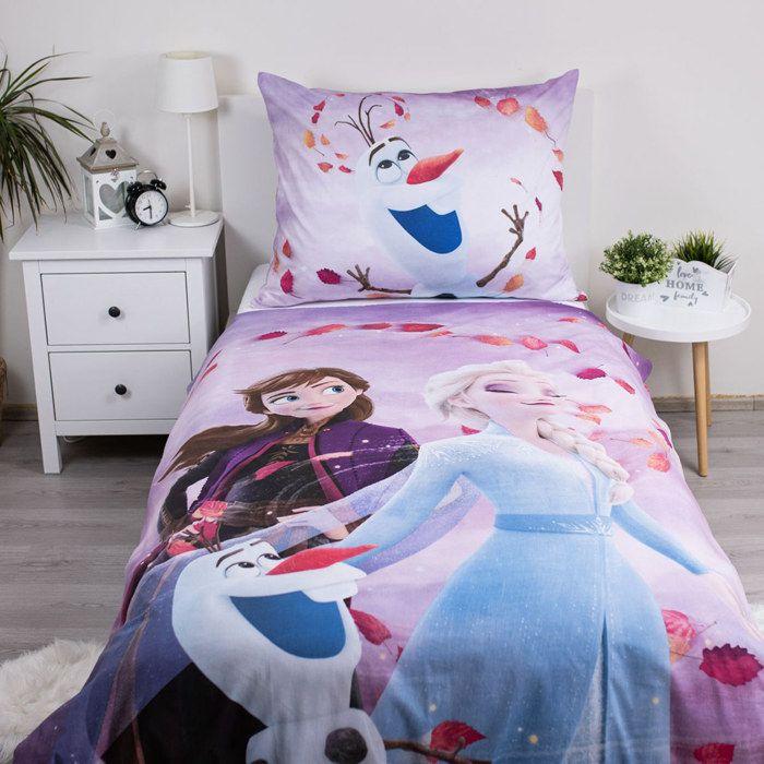 Parure de lit enfant - JERRY FABRICS - Frozen - Housse 140x200 - Taie 70x90 - Coton Oeko-Tex