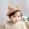 Cute Casual Cotton Baby Knitted Beret Newborn Windproof Infant Beanie Hat Pumpkin Cap Baby Hat Toddler Painter Hat