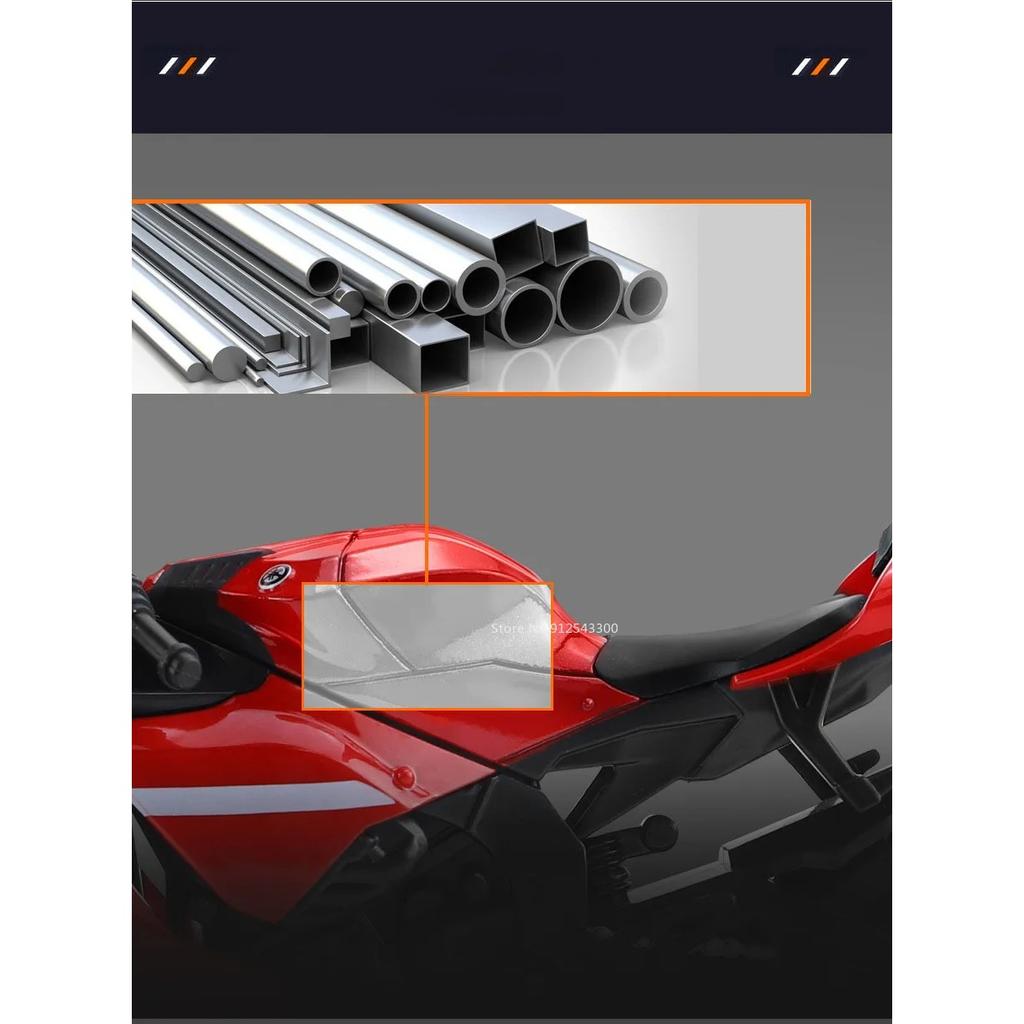1/12 YAMAHA R1 игрушечная модель мотоцикла литой сплав со звуком и светом резиновые шины масштабная модель мотоцикла игрушки для детской коллекции