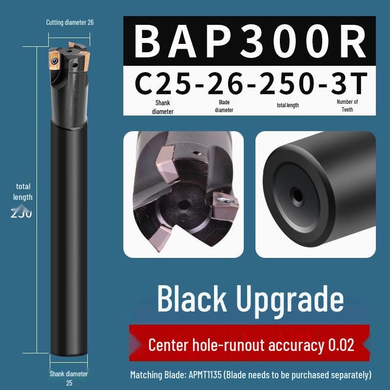 Фреза BAP300R CNC 1135 с защитой от вибрации, фрезерная головка 17R0.8, фрезерная оправка для обрабатывающего центра с ЧПУ 16