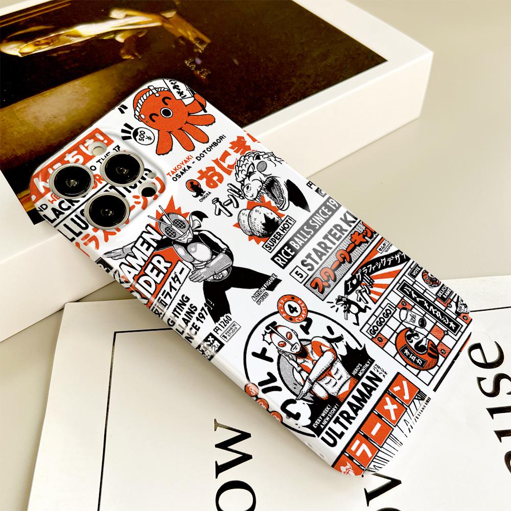 Универсальный чехол для телефона с пленкой и мультяшным модным дизайном, твердый чехол с полным покрытием, защитный чехол для камеры для iPhone, Samsung, Xiaomi, Poco, Redmi, Huawei, Honor