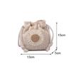Summer Straw Bucket Bag For Women Knitted Beach Bag Bohemia Small Crossbody Bag Vacation Shoulder Bags
