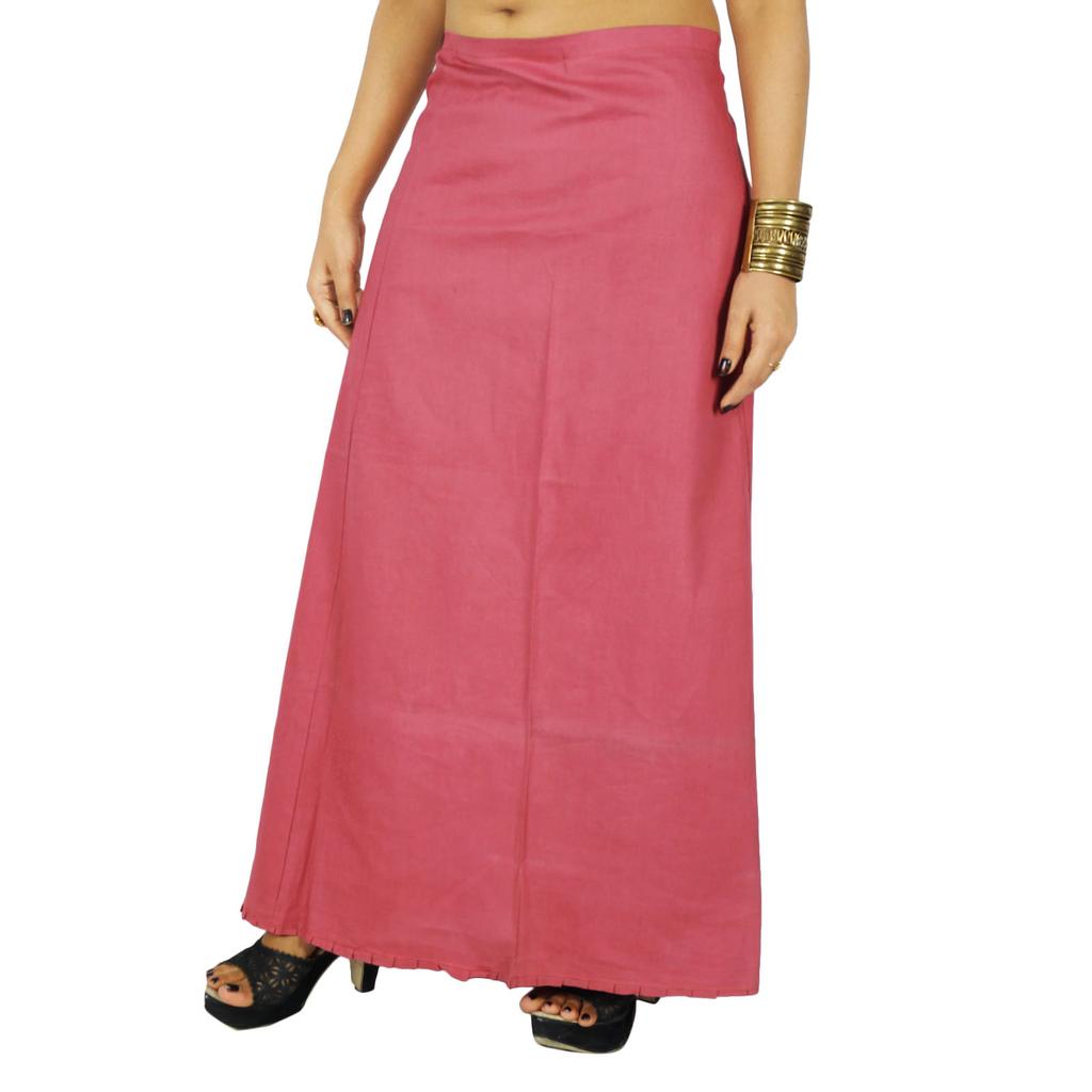 Подкладка нижней юбки из индийского хлопка Болливуда для сари