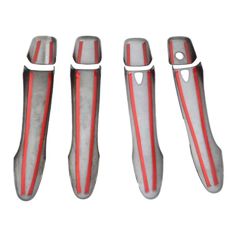 1 Set Car Exterior Door Handle Cover Trim Fit for Nissan Rogue Murano Maxima Glossy Black ABS