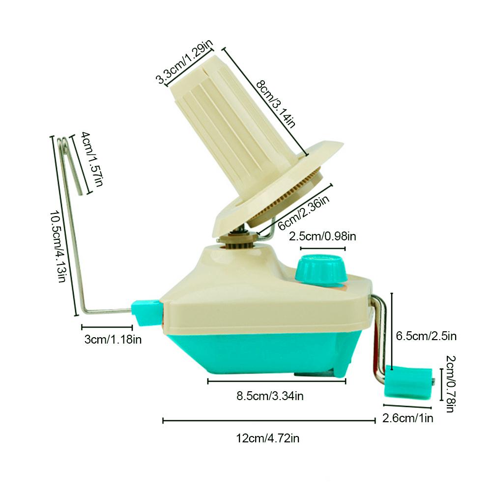 Портативная ручная намоточная машина для хлопчатобумажной пряжи, для изготовления клубков ниток из волокон шерсти, небольшая ручная мотальная машина
