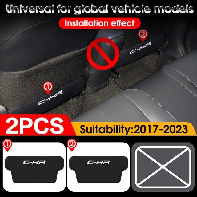 Для Toyota C-HR противогрязная накладка 1719 22 23 аксессуары для задней части из углеродного волокна аксессуар для салона автомобиля сиденье противоударная накладка защитный коврик