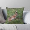 Brown European Hare Pillowcase Polyester Linen Velvet Creative Zip Decor Pillow Case Home Cushion Cover