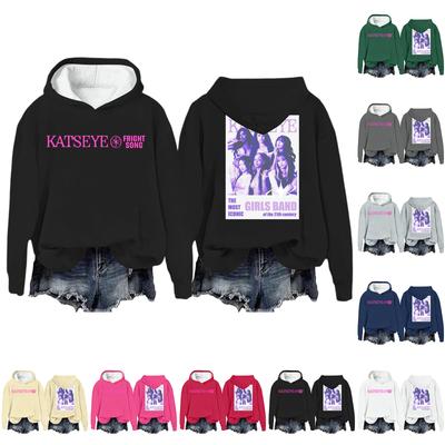 Женская модная повседневная толстовка с длинным рукавом, свободная, с принтом, спортивная, с длинным рукавом, с капюшоном