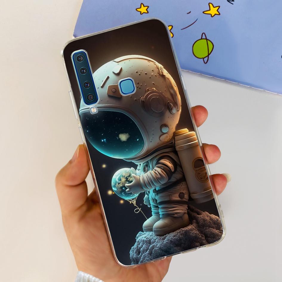 For Samsung Galaxy A9 2018 Case A920 SM-A920F Silicone Cover Popular Flower Clear TPU Soft Phone Case For Samsung A9 2018 Bumper