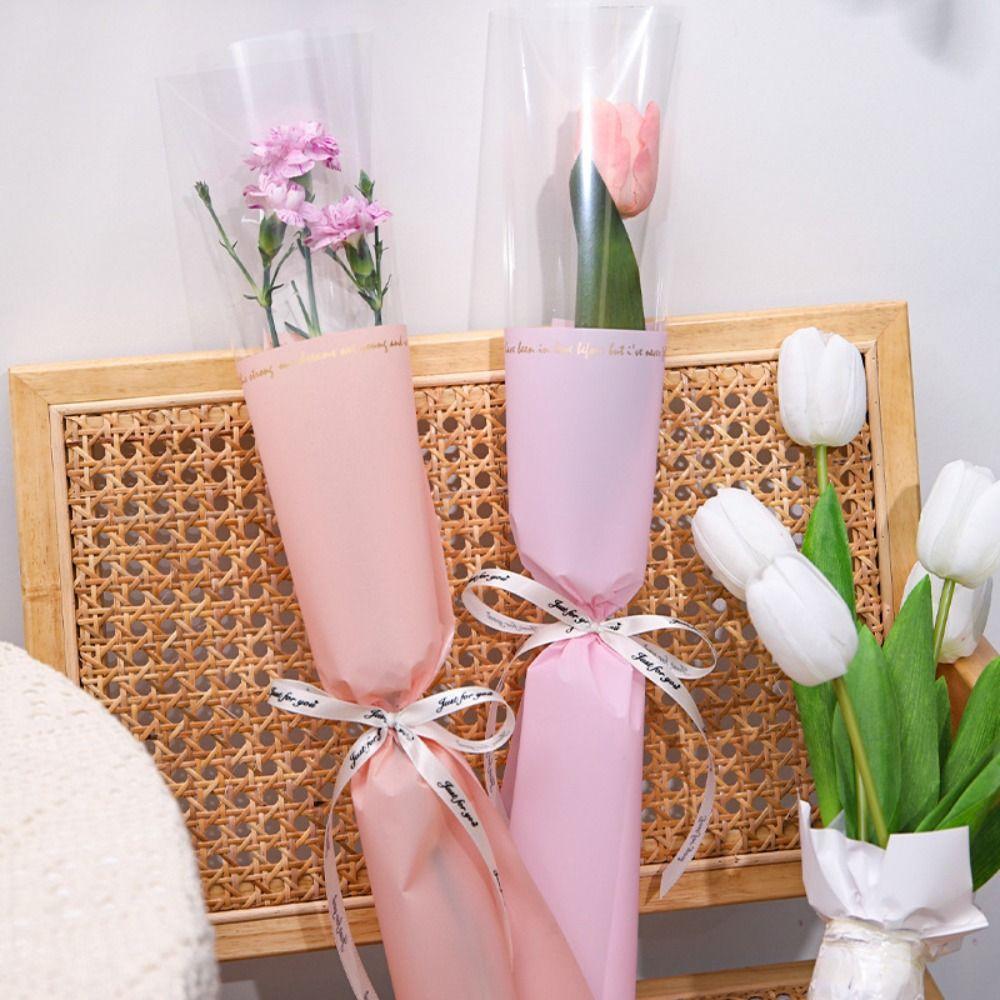 20 шт. целлофановый упаковочный пакет для цветов прозрачный упаковочный пакет для цветов свадьбы