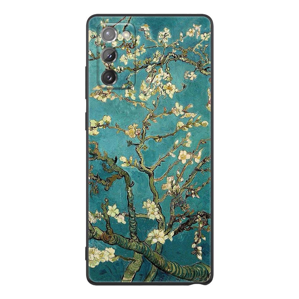 Чехол для телефона Samsung Galaxy M62 M52 M51 M32 M31 M22 M11 F62 F52 F42 F22 F12 Чехлы Кот Ван Гог Звездная ночь картина маслом