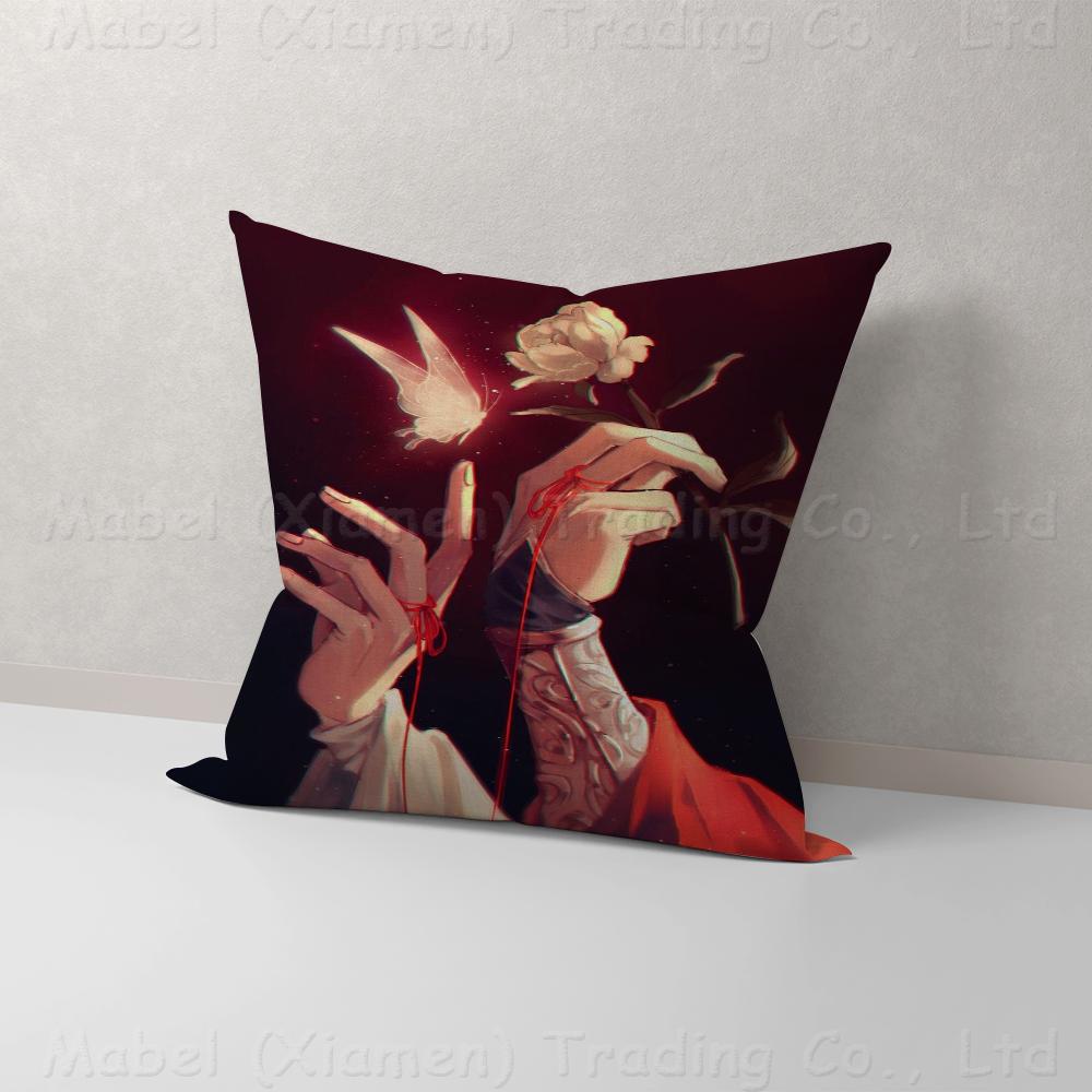 BL Anime Heaven Official's Blessing Hua Cheng Xie Lian Personalized Picture Text Home Decorative Pillows Household Gifts 45x45cm