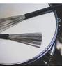 Cobalt Planet Drumstick Brushes, Metal and Nylon, Set of 4, Drum Wire Brushes (Black, Metal and Nylon, Set of 4)