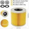 HEPA-фильтр для пылесосов KARCHER WD3 NT18 20 38 1 MV2 Разработан для улавливания мелкой пыли для более чистого воздуха