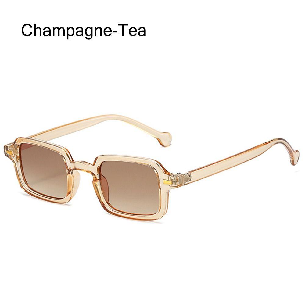 Eyewear UV400 Gradient Square Sunglasses Women Shades Rivets Decoration Men Sun Glasses