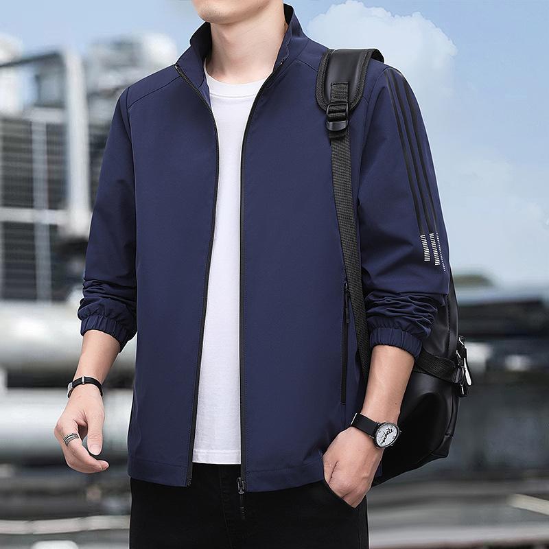 Пальто мужское весенне-осенне-зимняя куртка мужская модная брендовая повседневная мужская одежда красивая повседневная стойка воротник