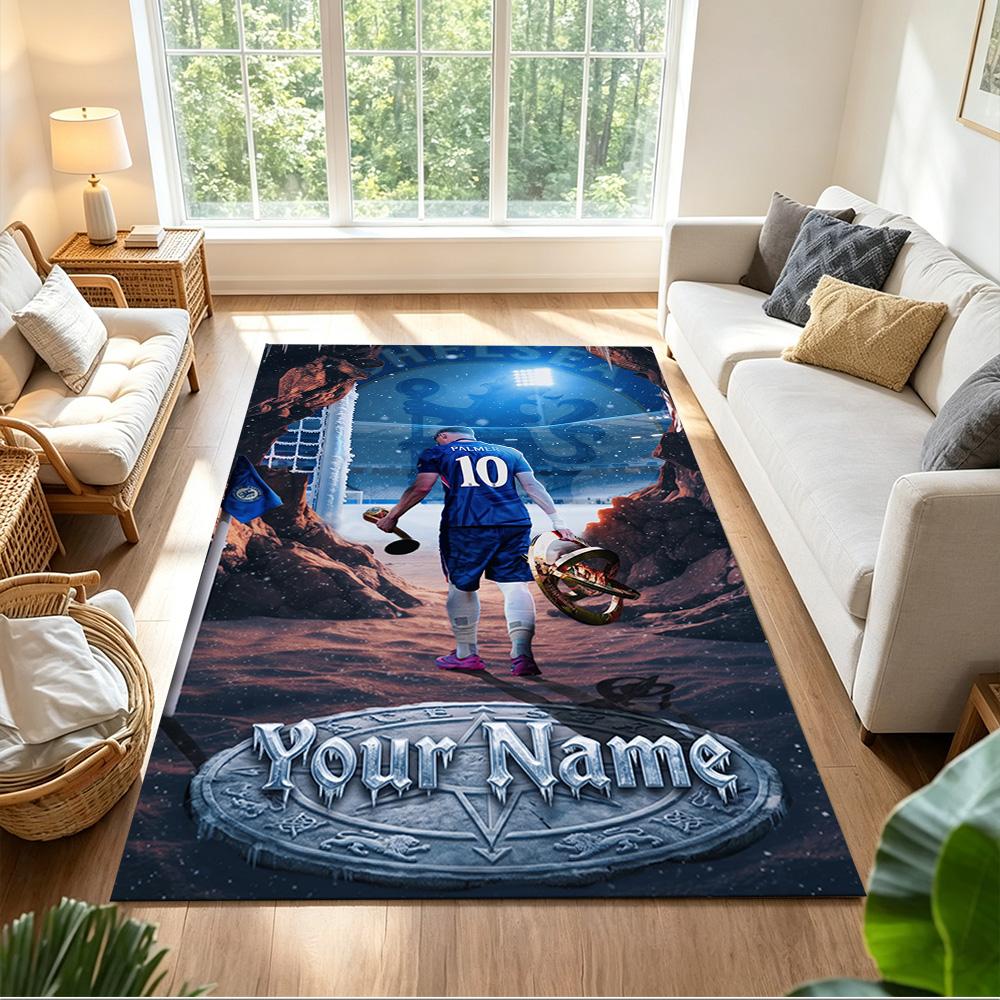 Chelsea Fc Football Player Customized Name Floor Mat Design for Dormitory Hallway Decorate room Foyer Antislip Carpet Anime Office Decor