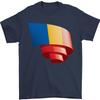 Curled Chad Flag Chadian Day Football Mens T-shirt Cotton