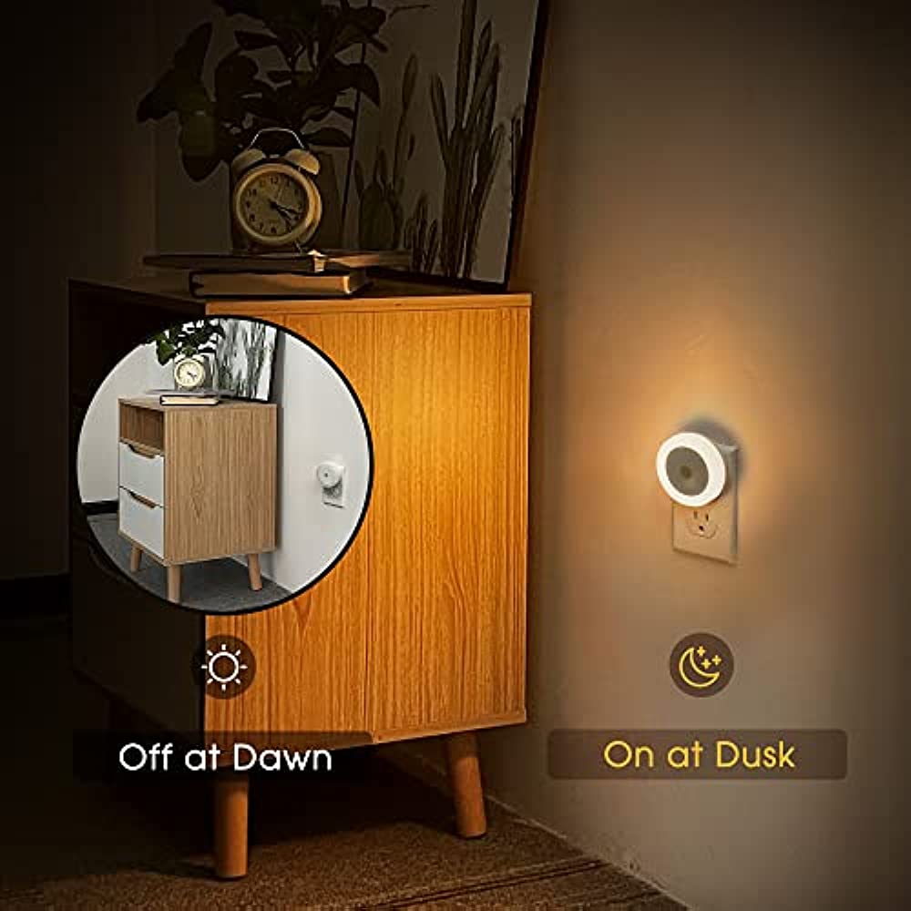 Новый светодиодный ночник EU US UK Plug Smart Light Control Round Энергосберегающие настенные светильники у кровати для дома, прихожей, тропинки, лидер продаж