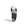 Adidas Originals Smr 360 C Logo Leather Abrasion Resistant Low top Kids' Skateboarding Shoes Black White EG7885