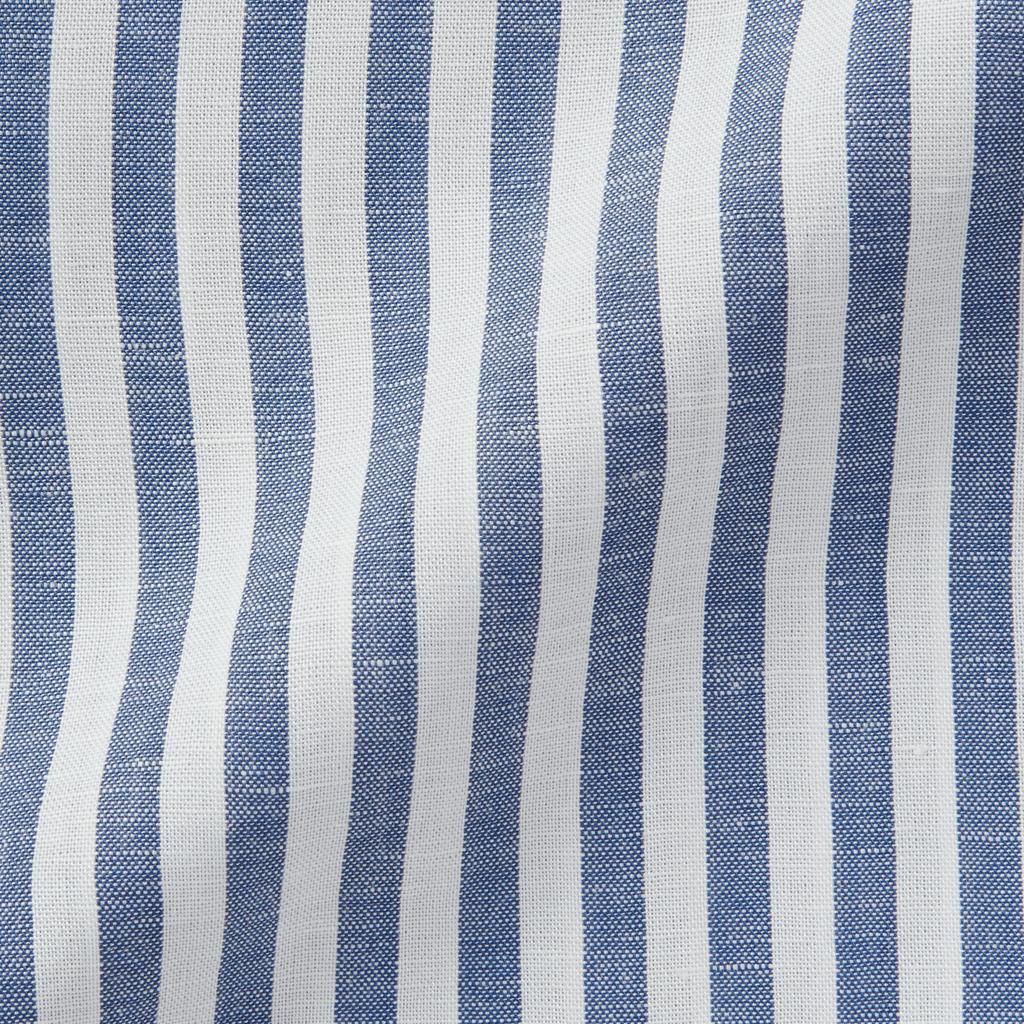 Пижама с короткими рукавами из льна MUJI Naturally Derived Cool Touch Lyocell FDB06A3S Navy Stripe L для женщин