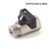 1/8" 1/4" 3/8" 1/2" Threaded Mini Carbon Steel Ball Valve BSP Male To Female Air Compressor Valves Water Gas Oil Shut Off Valve