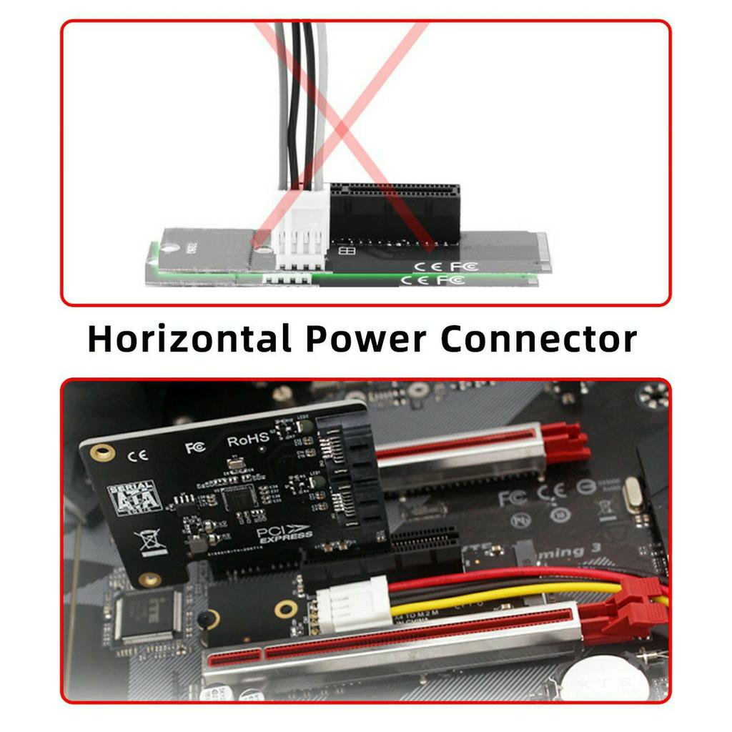 EP-048 M.2 NGFF NVMe M-Key Extender to PCI-E X1 X4 X8 X16 Graphics Card Riser Adapter