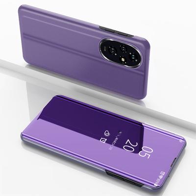 Чехол для Honor 200 Pro 5G с окошком, из ПУ-кожи, с подставкой, чехол-книжка