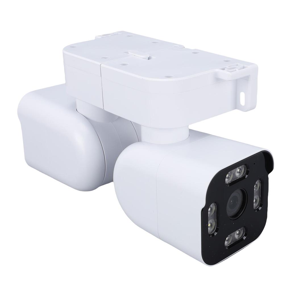 Dual Lens Outdoor Cameras 2.5K 5MP House Camera Wired Plug in WiFi Security Camera with Microphone Sound Video PTZ Auto