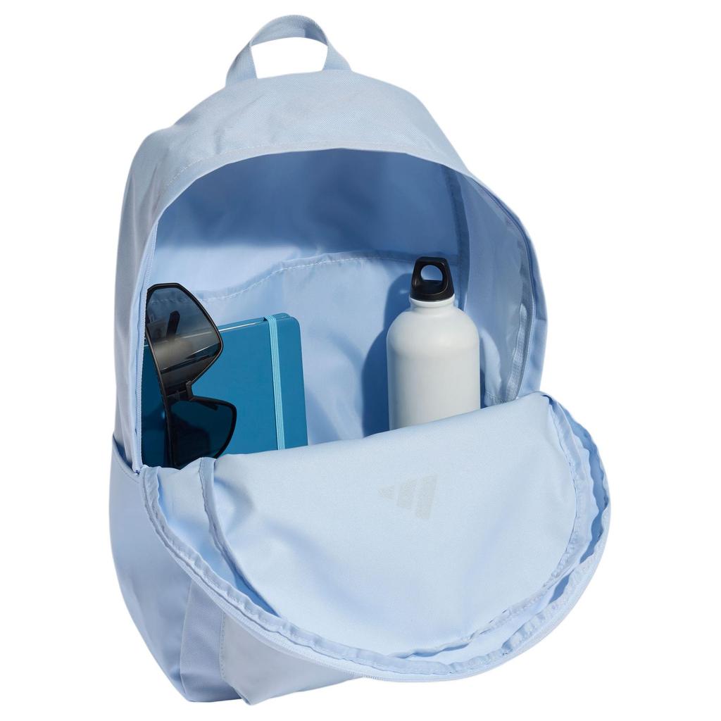 Adidas 3 StripesSportswear Plain Weave Fabric Backpack Unisex Crystal Blue & White KQ7972