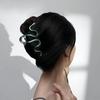 Зажим для волос Wind Bending Green Snake Grab Clip Female Premium Sense Extra Large Hair Volume Spinner Back Head Disc Hair Clip Shark