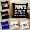 Забавная наволочка DADS SPOT из мягкой плюшевой ткани, двусторонняя, для всех сезонов, современный декор для дома, подарок