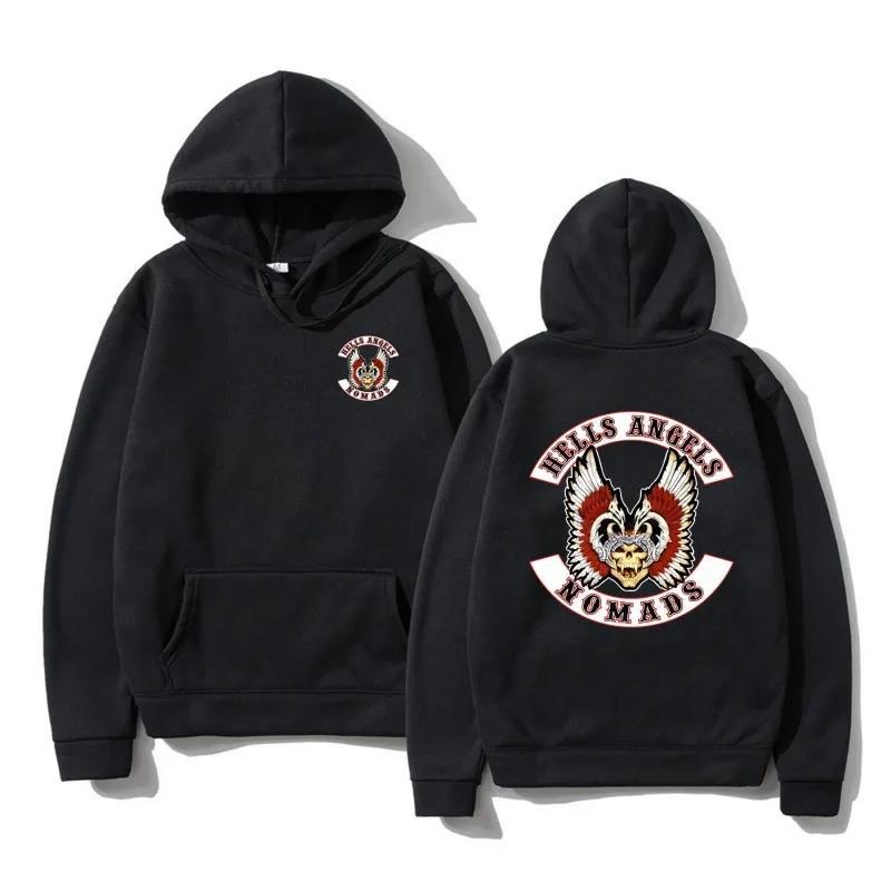 Hells Angels Brotherhood Motorclub Vintage Hoodie Men Women Sweatshirt Unisex Streetwear Autumn Winter Tops Clothes