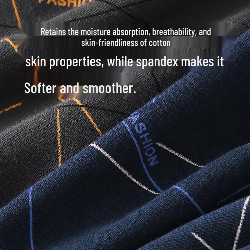 Мужские антибактериальные хлопковые трусы-боксеры Hengyuanxiang