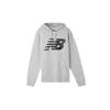 New Balance Толстовки Мужские Серебристо-белые С капюшоном Умеренные Обычные MT83982-AG