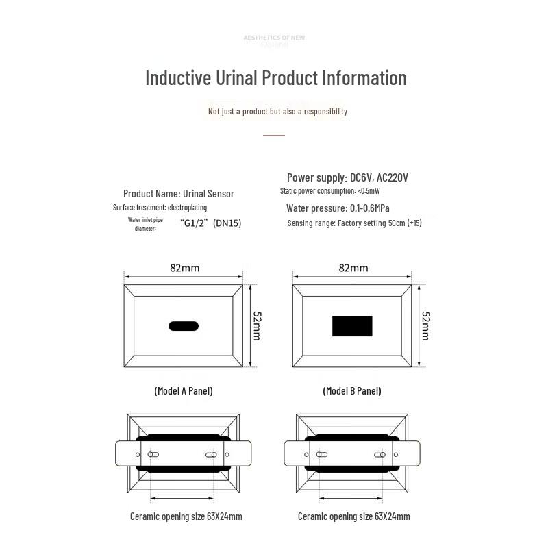 UNCHAKIA Automatic Infrared Urinal Sensor