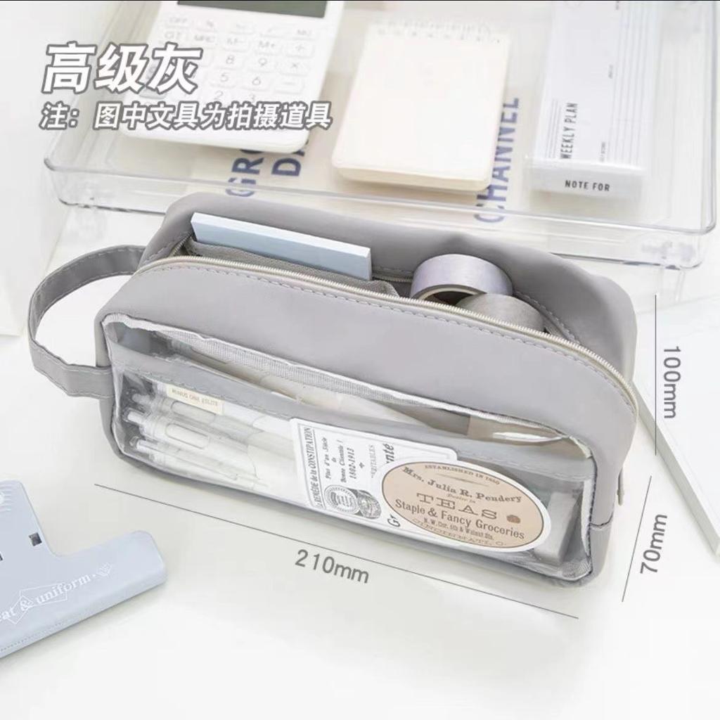 Прозрачный ПВХ пенал, простой трехмерный органайзер на молнии, водонепроницаемые канцелярские товары, косметичка, портативный и изысканный