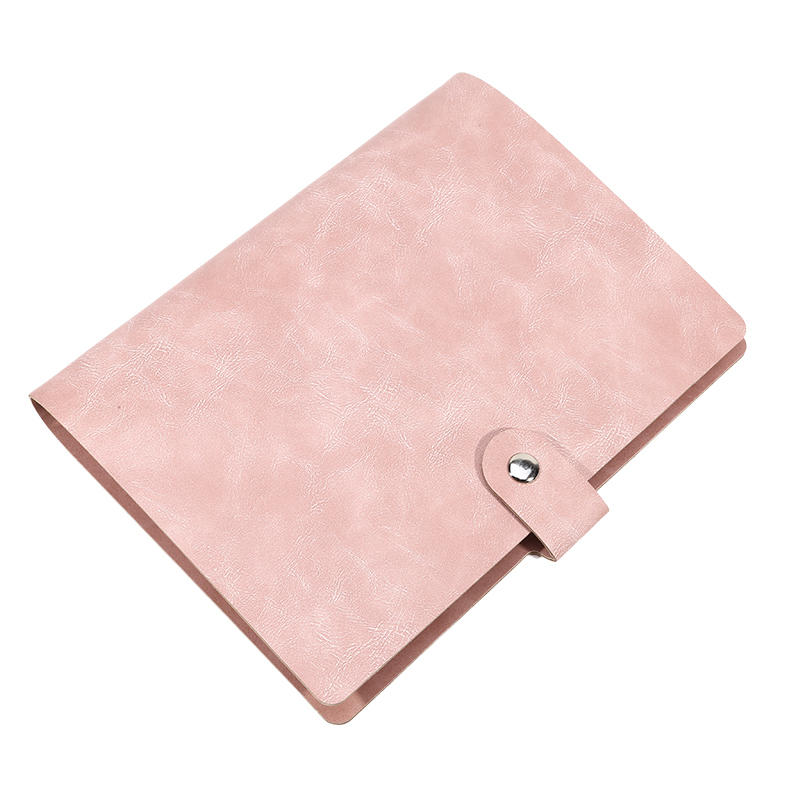 Minimalist Leather Photo Album Large Capacity Refillable Binder with Insert Pages