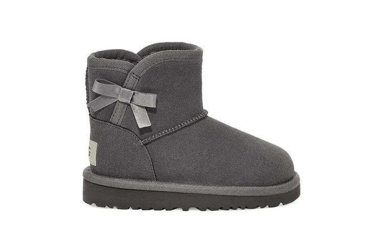 UGG Idris Удобные, на флисовой подкладке, Детские зимние ботинки, Хлопковые ботинки для детей 3-7 лет, Угольно-серые, 1118888T-CHRC
