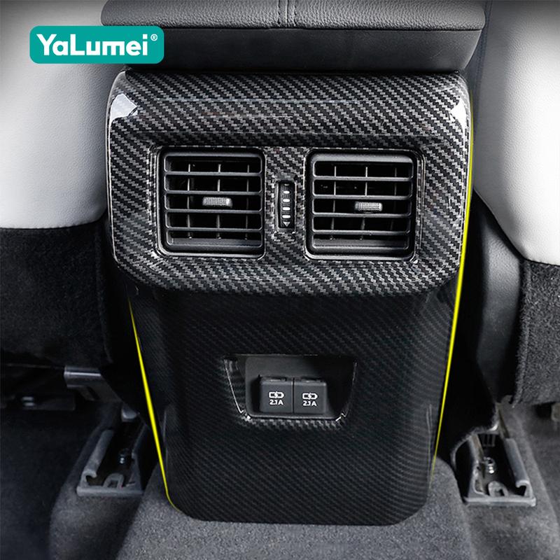 For Toyota RAV4 XA50      2024 2025 Hybrid ABS Car Rear Armrest Air Outlet Trim Panel Pad Cover Sticker