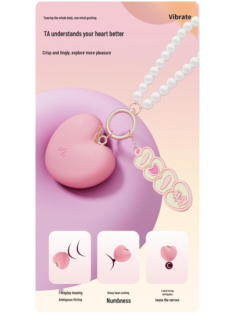 Миджи Вибратор-сердечко: Взрослое устройство для женщин с сильной вибрацией, функцией всасывания и дразнящими функциями, 160 шт./коробка
