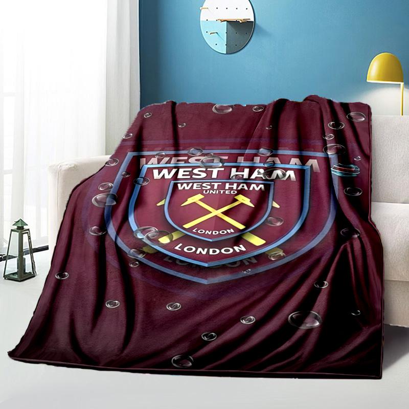 West Football Printed Throws Blanket Soft Flannel Blankets for Couch Bed Gifts for Men Women Picnic blanket Christmas gifts